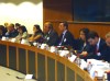 Predsjedavajući Ognjen Tadić i delegat u Domu naroda Hasan Bećirović na seminaru Evropske unije „Transport i infrastruktura u regionalnom kontekstu“